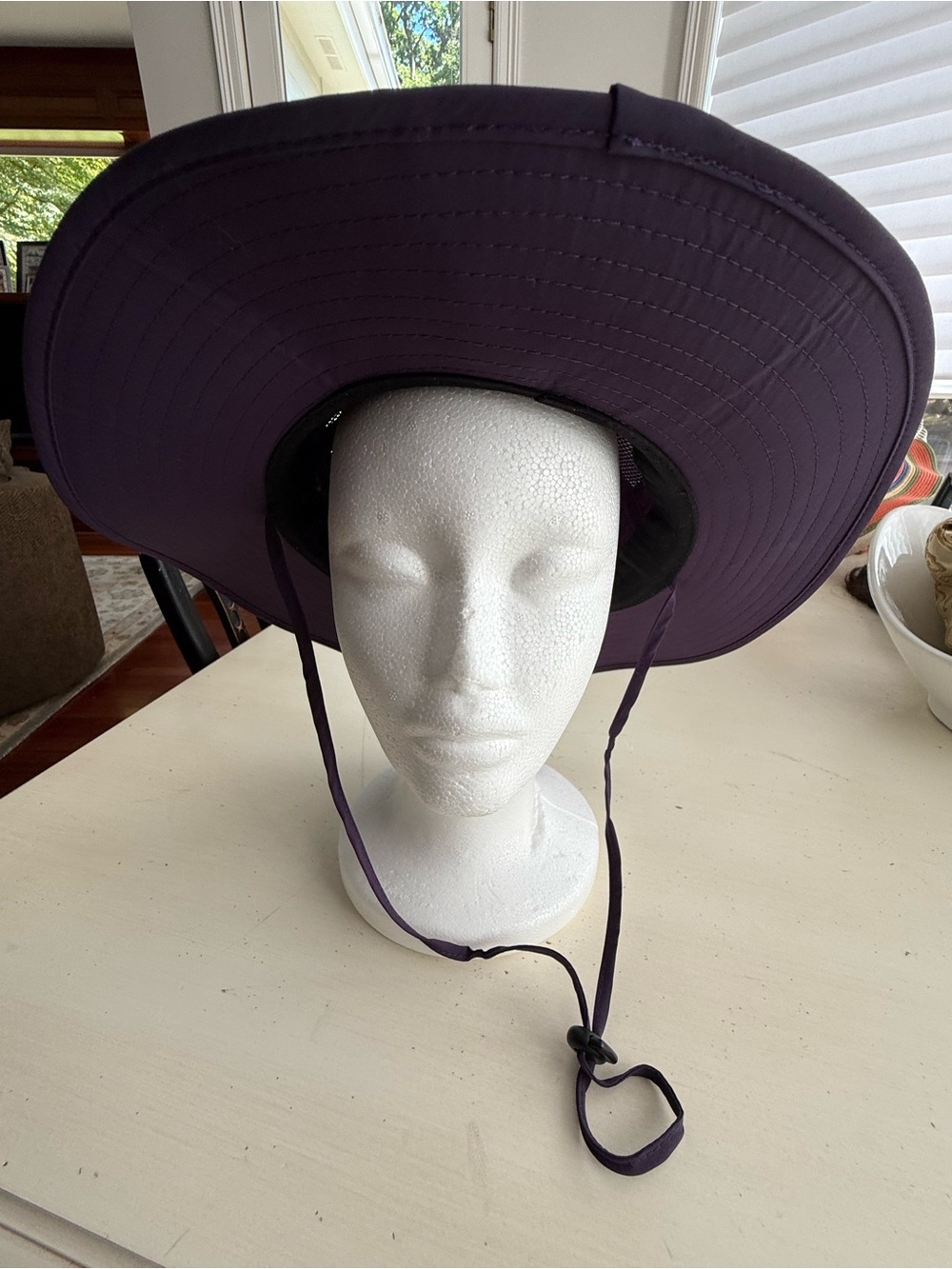 Wide Brim Sun Hat - Purple